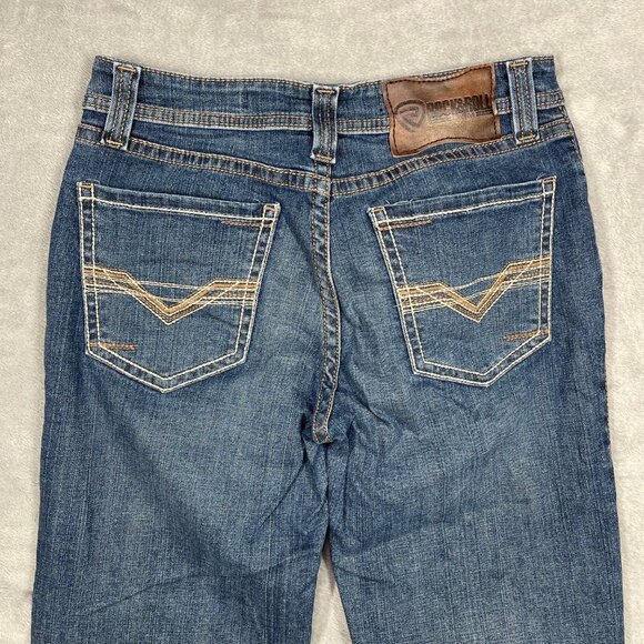 Rock & Roll Cowboy Double Barrel Relaxed Straight Denim Jeans 30 x 30 Western - Picture 1 of 13